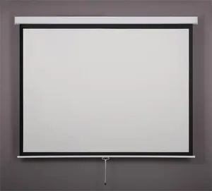 Promítací plátno, nástěnné, rolovací, 1:1, 160x160cm, VICTORIA